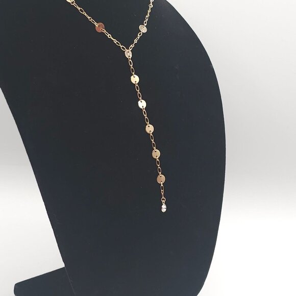 Ettika 18K Gold Plated Falling Chain Drop Boho Stmt Modern Chic Elegant Necklace - Picture 3 of 16